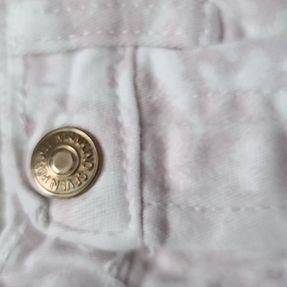 4 for $28 - 7 for all Mankind - Girls 18m Pink & White Jeans - Picture 2 of 6